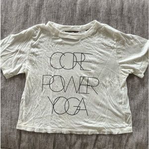 DayDreamer Core Power Yoga Crop Top Size XS Distressed.